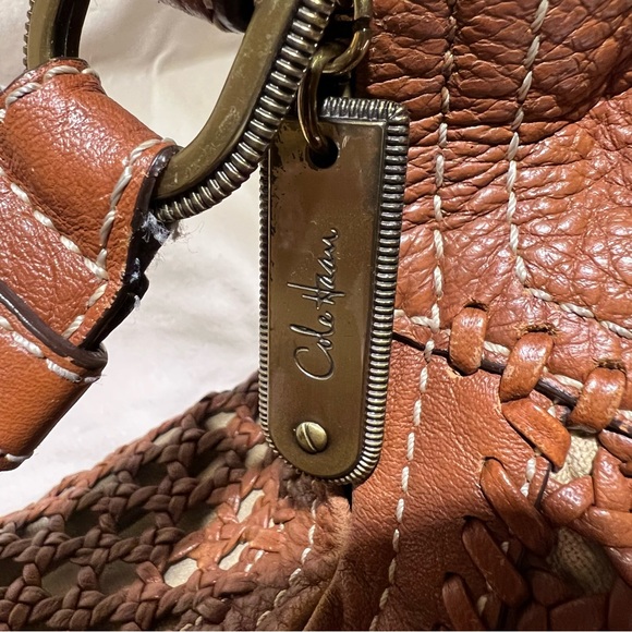 Cole Haan Bags Cole Haan Quality Grain Woven Leather Large Hobo Bag Poshmark